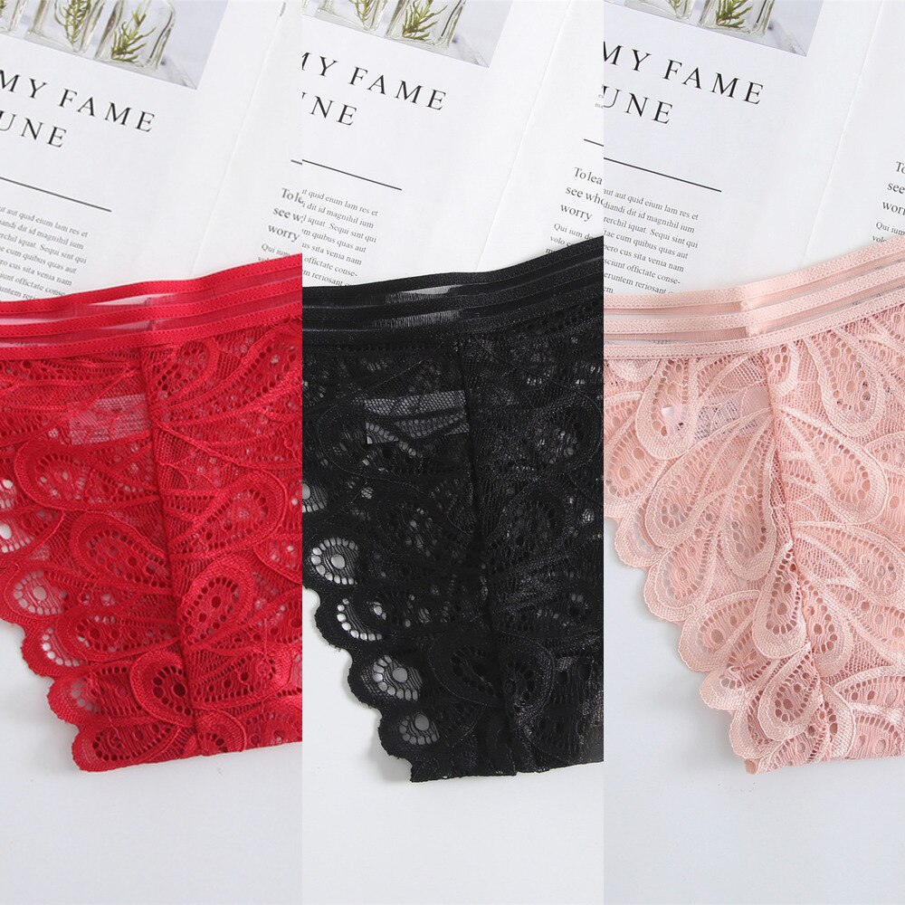 Women&#39;s Panties Thong Lace Underwear G-String Women&#39;s Sexy Low Waist Underpants Sexy Female Briefs T-Short Seamless Panties