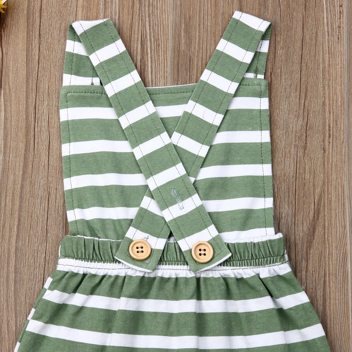 2019 Bebê Roupas de Verão Infantis Bebê Meninos Meninas Listrado Macacão Roupas Romper Algodão Macio Roupas Sem Mangas Verde 0-24 M