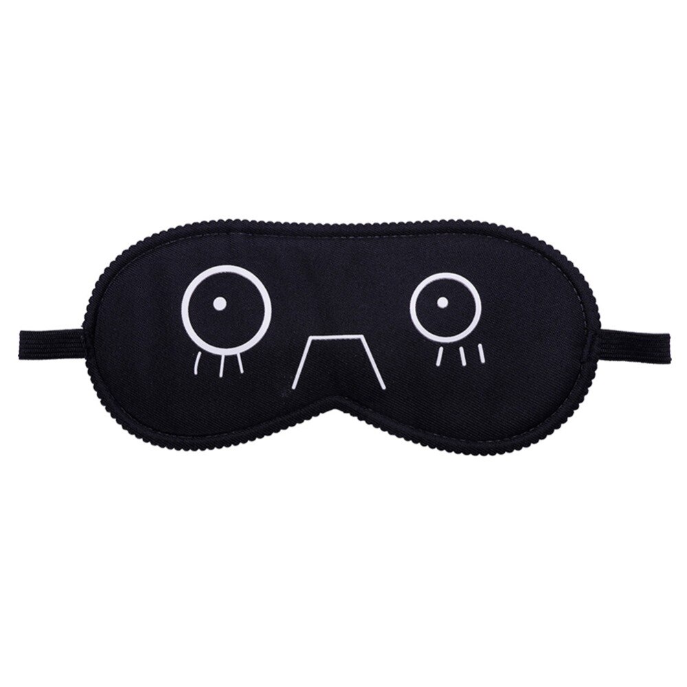 Härlig känsla söt sovande öga festmask mjuk svart ögonskugga bandage på ögon för att sova resor slappna av vila slumpmässigt skickat