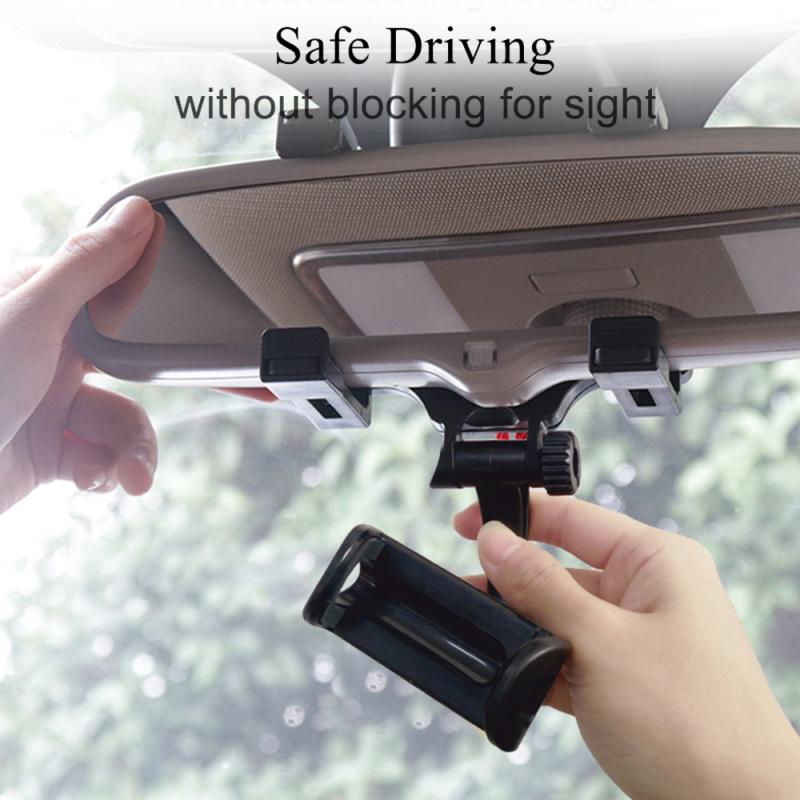 Car Phone Holder Car Rearview Mirror Mount Phone Holder 360 Degrees For Cell Phone GPS Car Rear View Mirror Holder