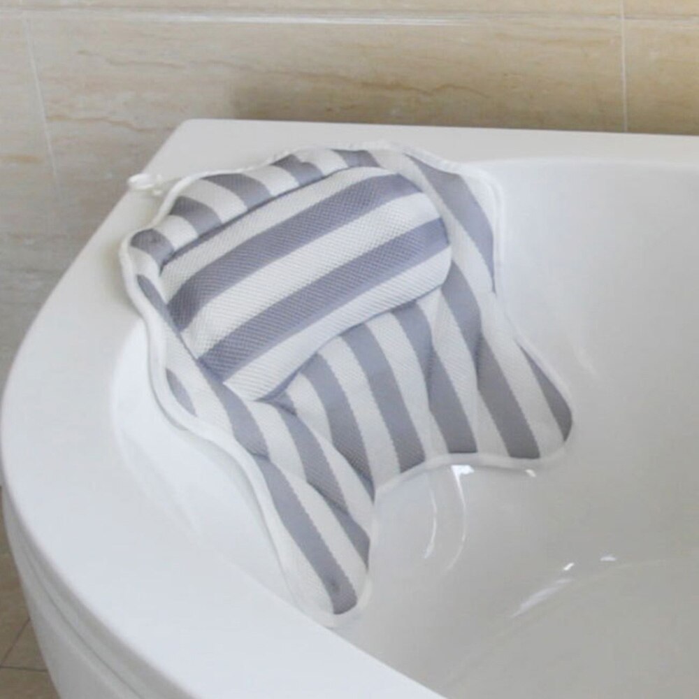 Luft Gittergewebe Badewanne Kopf Gestell Badewanne Kissen Schlecht matt nicht-Unterhose Saugnapf Komfortable Kopfstütze Mehltau-Beweis Und Schnell-trocknen