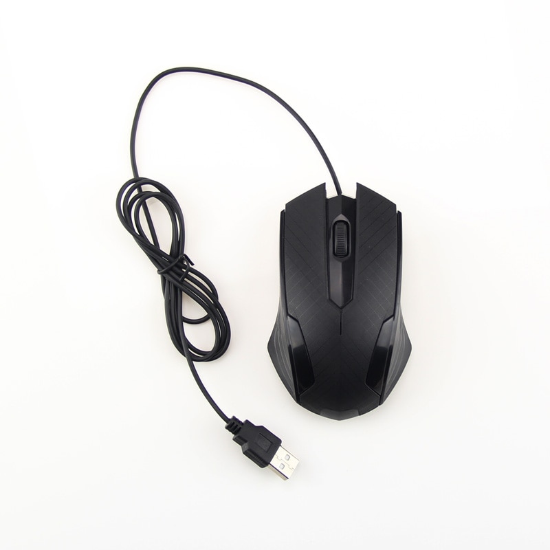 Wired Gaming Mouse USB 3 Buttons Optical Wheel Antiskid Frosted for PC Pro Laptop Gamer Computer @M23