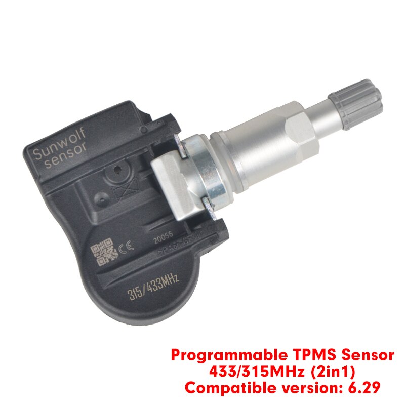 SUNWOLF TPMS 315 433MHz Mx Programmable sensor Universal Tire Pressure Monitoring Sensor Program Rubber 6.29: C