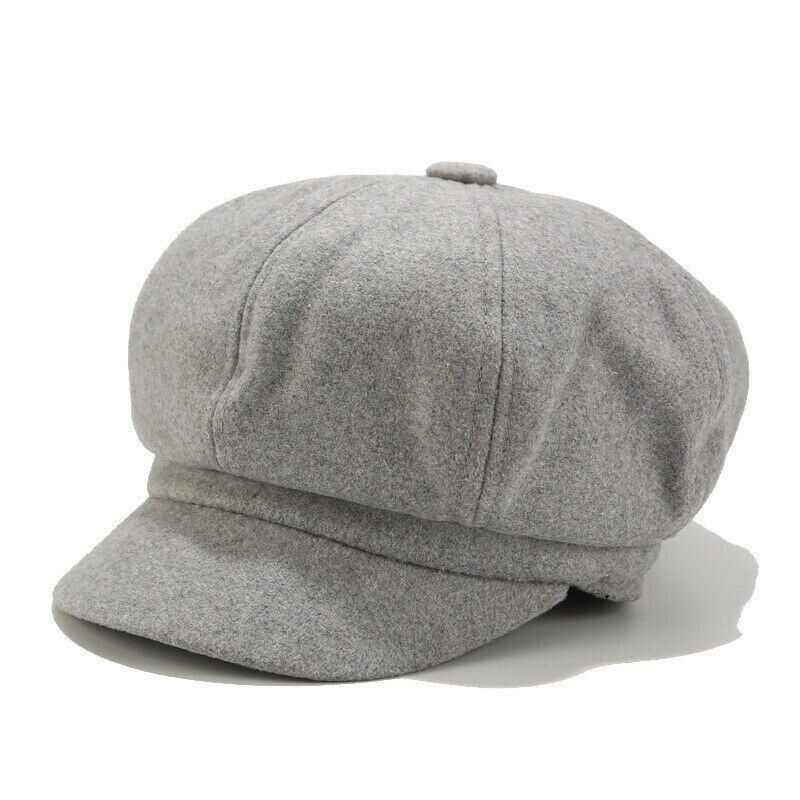 Hatt platt kvinnors flickor nyheter pojke platt keps 8 paneler baker pojke ull blandad damer