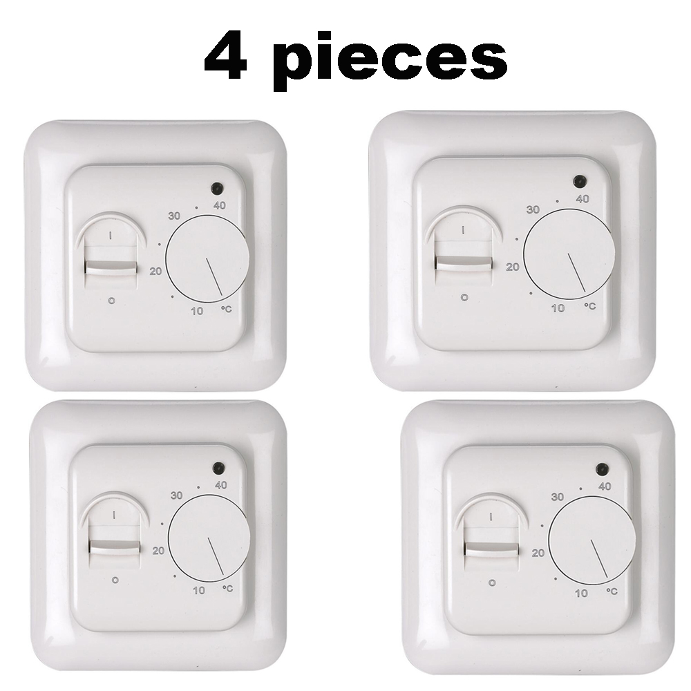 Golvvärme delar system rumstermostat temperaturregulator termometer: 4 stycken