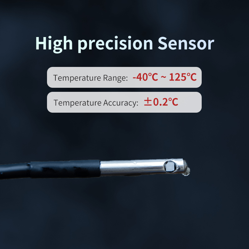jaalee JHT-UP WiFi Temperature/Humidity/Dewpoint/VPD Thermometer/Hygrometer Refrigerator Freezer ±0.2℃ ±2% Alarm Alerts
