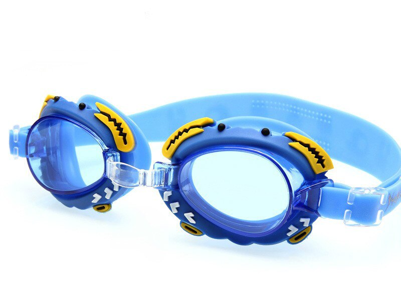 Zwembril Kinderen Leeftijd 3-10 Waterdicht Zwemmen Bril Clear Anti-fog UV Bescherming Zachte Siliconen frame en Band: Blauw