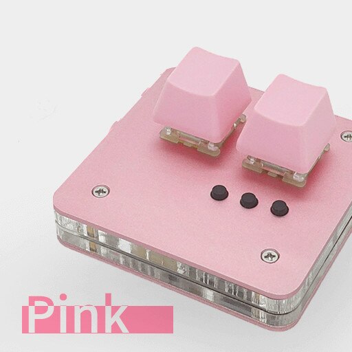 SimPad OSU Mini Keyboard Touch Wheel Axle Tester Gaming Keypad Osu support Cheery Mx Red Switch Gaming Mechanical Keyboard: Pink