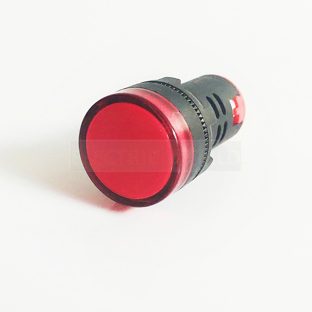 LED Plastic Indicator light 22mm waterproof Signal lamp POWER LIGHT DC12V DC24V AC220V red yellow green indication light