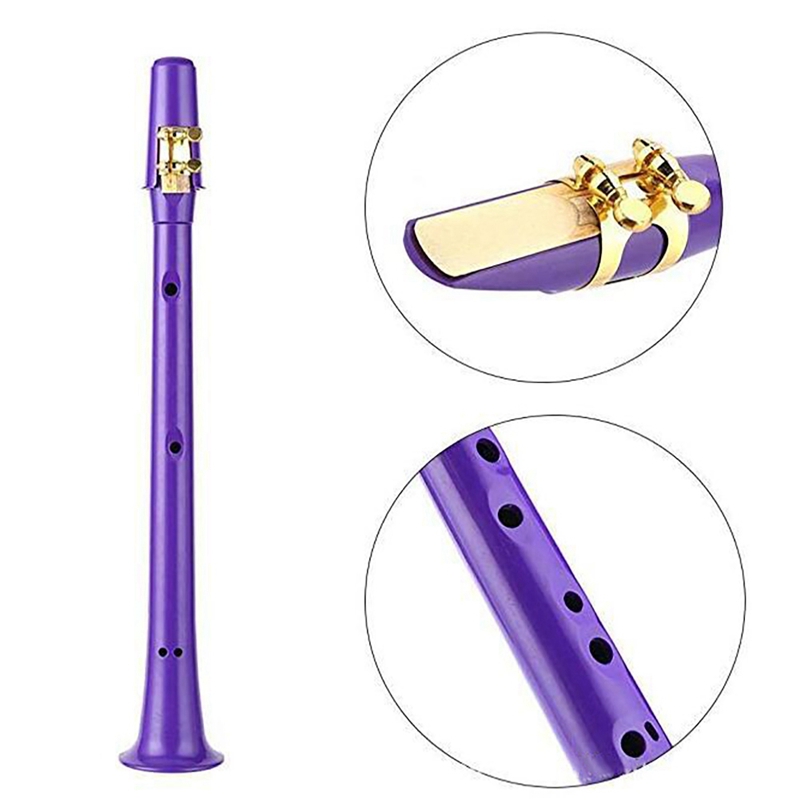 Mini sax bærbar pocket sax pocket saxphone nybegynner liten sax little sax mini altsaksofon enkel tast c pocket musikkverktøy