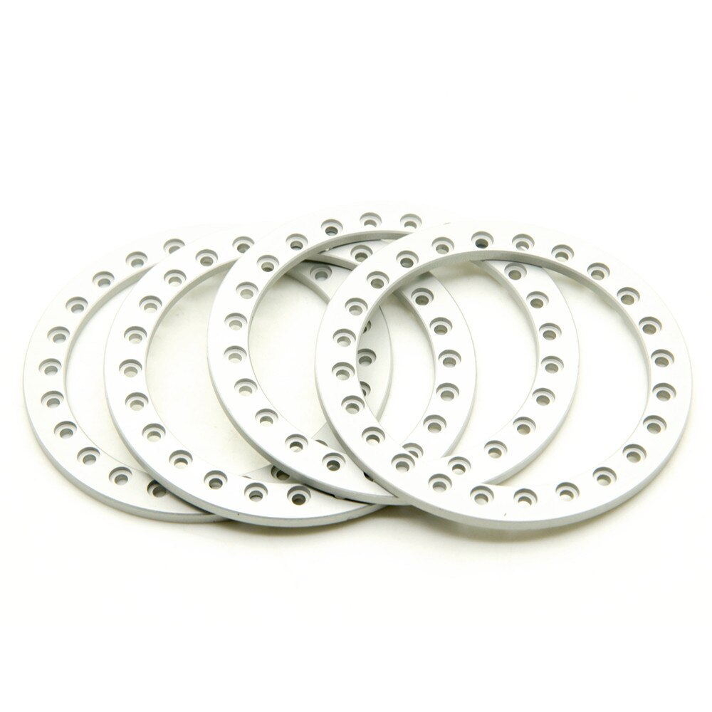 INJORA 1,9 inch Beadlock velg wiel, 143 g, super zwaar messing en aluminium diepe plaat, wiel voor 1/10 RC Crawler SCX10 TRX4 VS4-10 Gen8, zwart