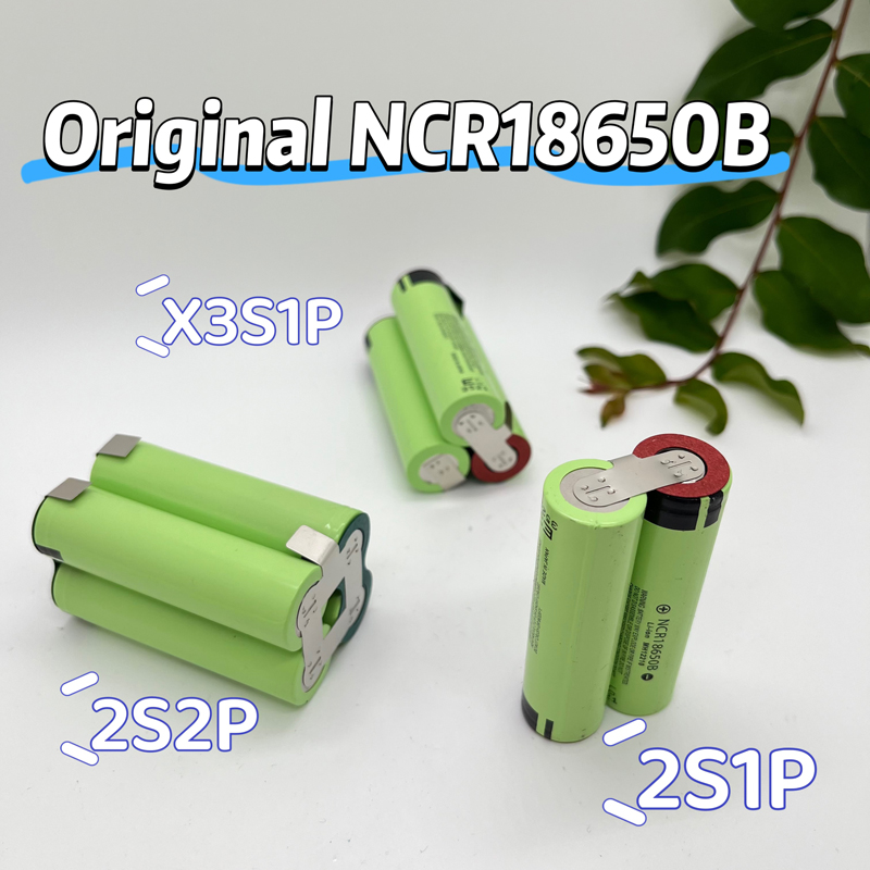 Batería de iones de litio NCR18650-34B 2S1P/2S2P/3S1P/3S2P/4S1P/4S2P/5S1P/5S2P/6S1P/6S2P 7,2 V-25,2 V 3,4/6,8 Ah paquete de batería para destornillador