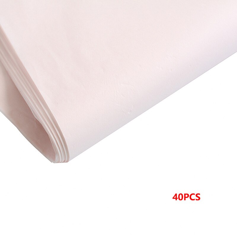 40pcs/set High 52*75cm Tissue Paper Flower Clothing Shirt Shoes Packaging Craft Paper Roll Wine Wrapping Papers: Light pink