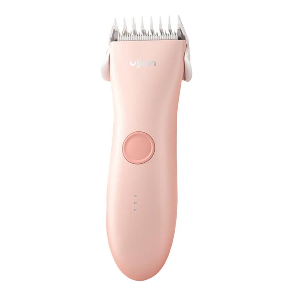 Professionelle freundlicher Art Haar Schneiden Haarschneidemaschine Barbier Rasierer Metall Elektrische LCD Haar Haarschneidemaschine Haar Maschine Trimmer für Baby: Rosa