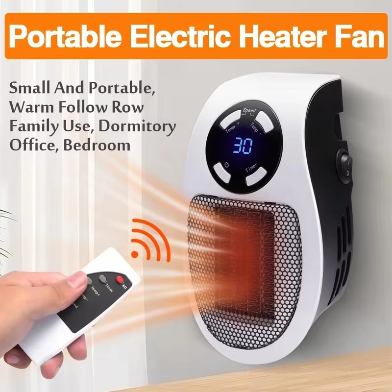 Xiaomi 500W Portable Heater Electric Heater Plug In Wall Room Heater Appliance Heating Stove Mini Radiator Remote Warmer Machine