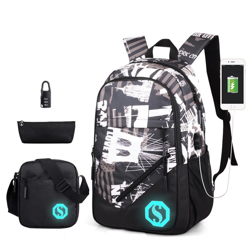 7-12 jahre alt Jungen Schule Taschen Leichte Klasse Schule und Mittelschule Rucksack freundlicher Bookbag mit Standard-leuchtstoffbirnen markieren 2/3 einstellen