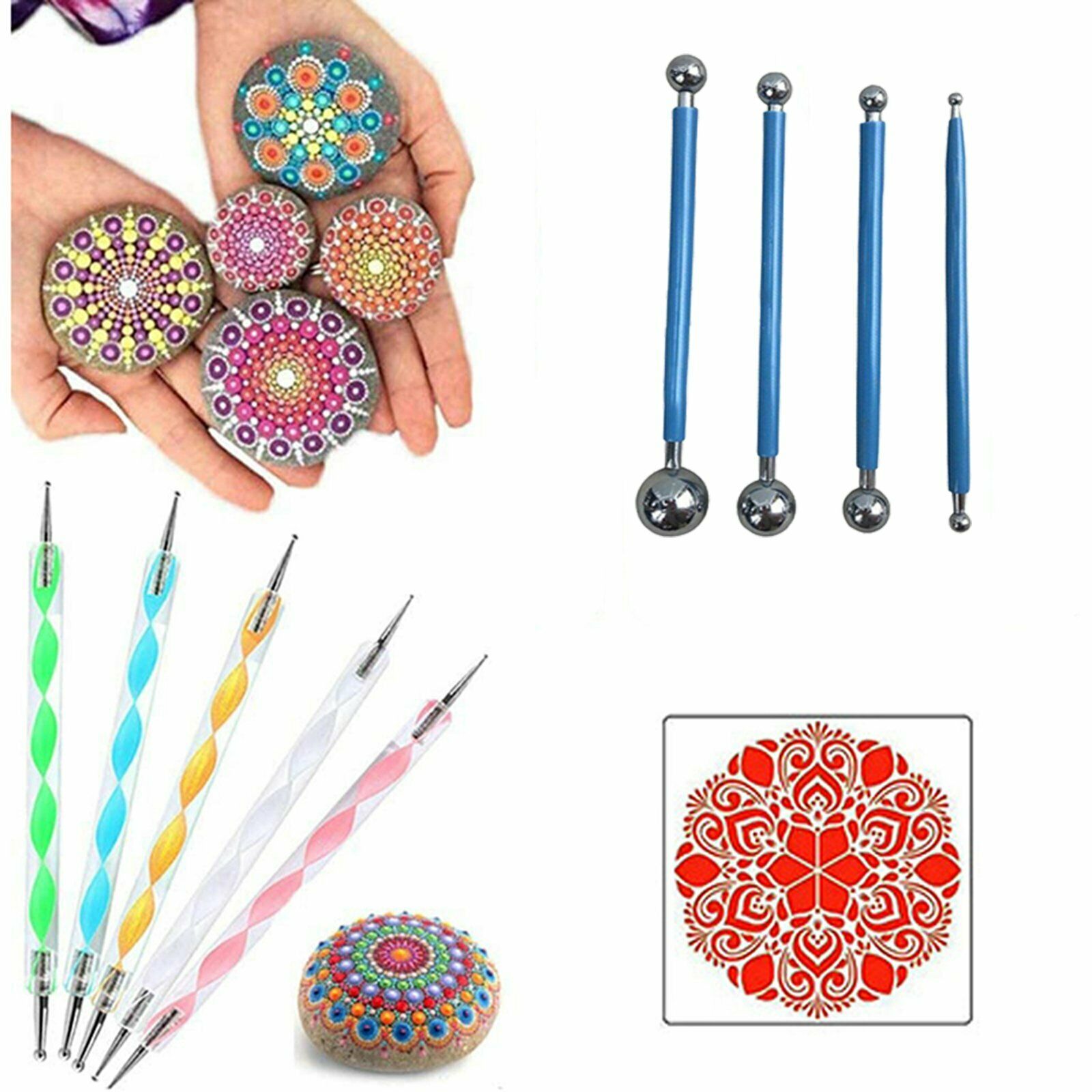 13Pcs Mandala Dotting Tools for Rock Painting Kit Dot Art Rock Pen Paint Sets Dotting DIY Tools Kit