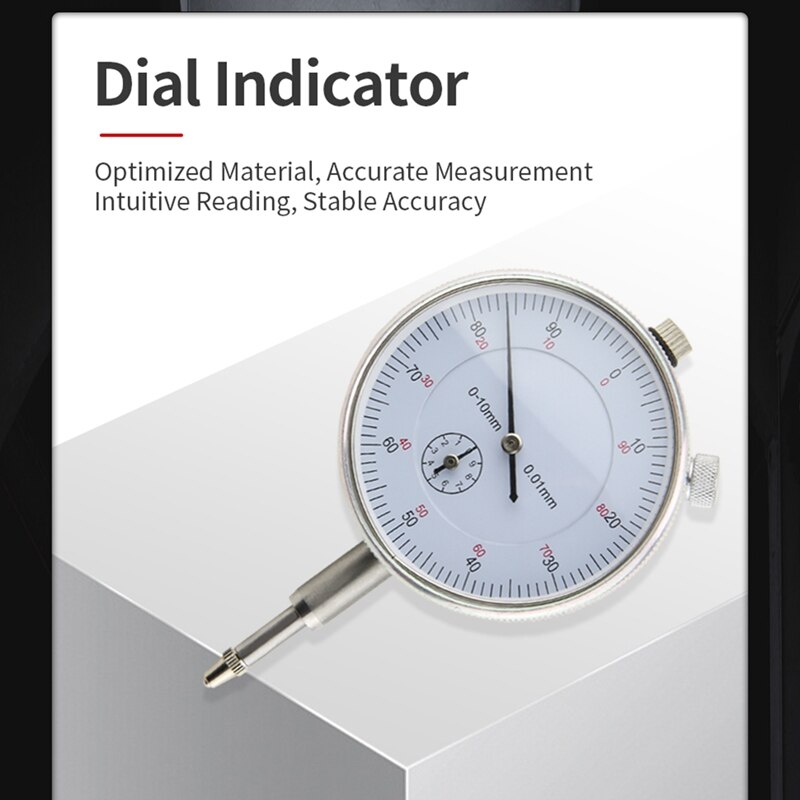 10Mm Dial Indicator Magnetic Holder Dial Gauge Stand Base Micrometer Measuring Tool Indicator Measurement Tools
