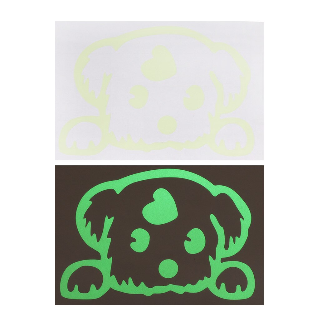 1 Pc Cartoon Schakelaar Sticker Tl Kat Sticker Fairy Moon Star Panda Lichtgevende Sticker Kinderkamer Decor Home Decor: Dog-2