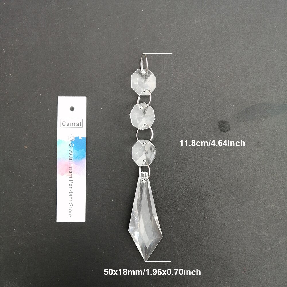 Camal 10 stücke Acryl Kristall Perlen Anhänger Girlande Kronleuchter Hängen Party Hochzeit Dekoration Tische Mittelstücke Vorhang DIY: G