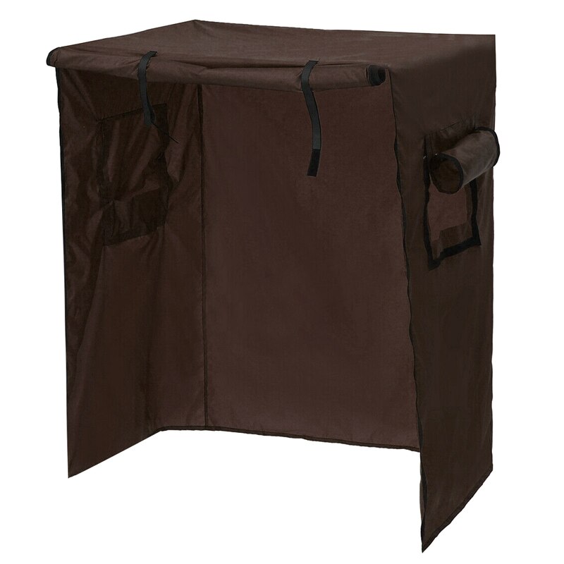 Los Loros aviario aves jaula cubierta protector atrapasemillas bolsa impermeable protección ligera de vuelo de la jaula para mascotas para las aves Decoración: Coffee