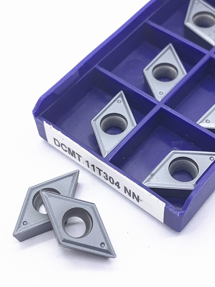 DCMT11T304 DCMT11T308 NN LT10 Hartmetall Einsätze Drehmaschine Cutter Drehen DCMT 11T304/ 11T308 CNC Maschine Schneiden Werkzeuge Wolfram Kohlenhydrate