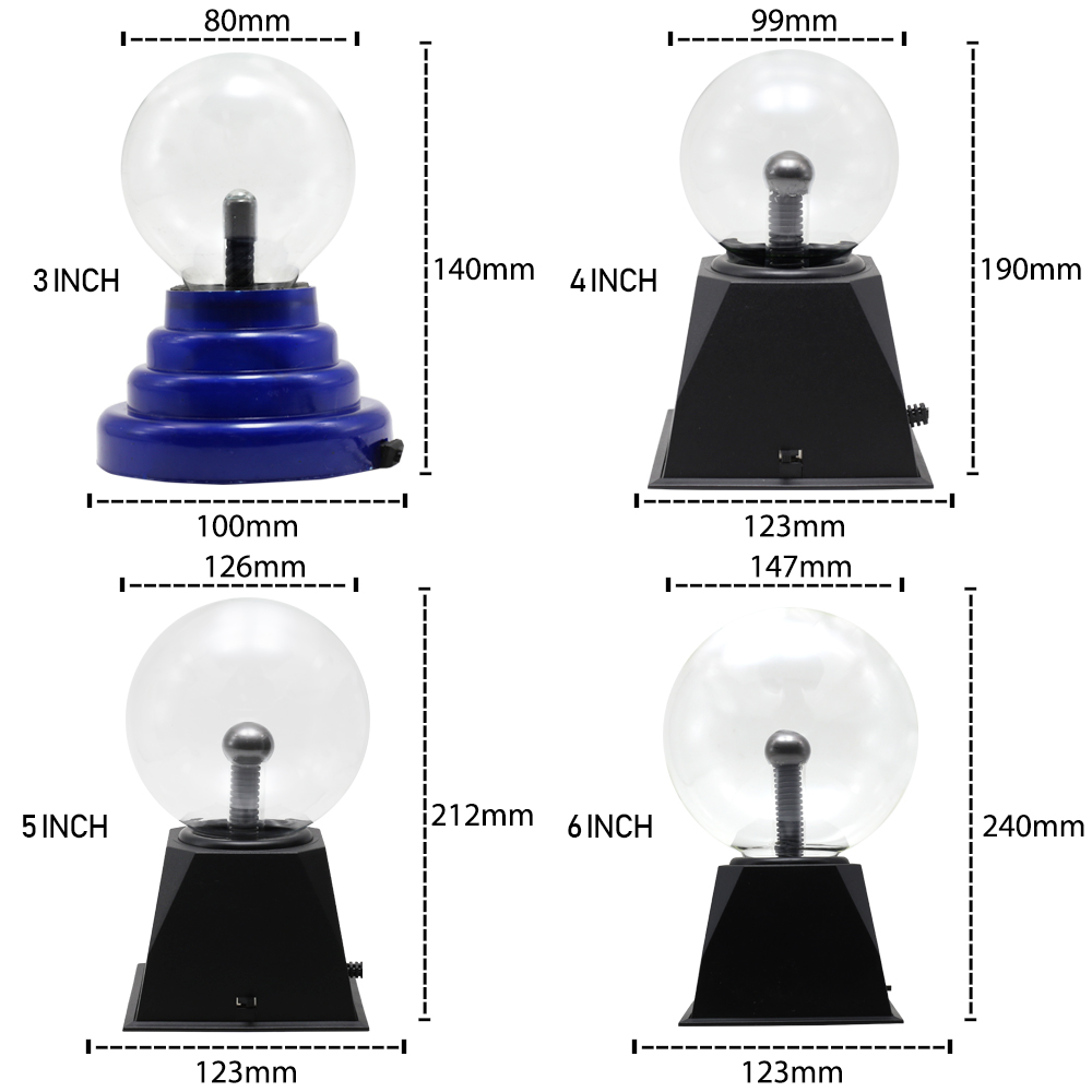 Glas Magic Plasma Bal Lamp 4 5 6 Inch Nachtlampje ... – Vicedeal
