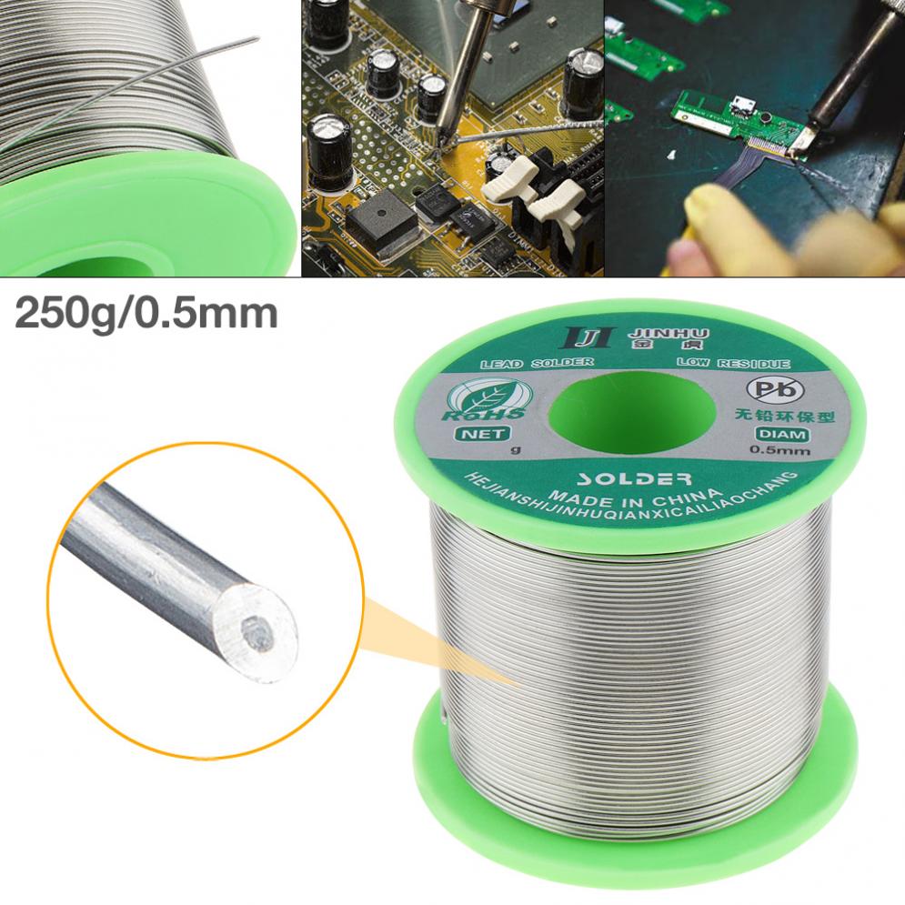Svetstråd 0.5mm 250g 99.7% sn 0.3%  cu lödtrådar blyfri kolofoniumkärna lod med flusslödtenn för aluminiumlödning