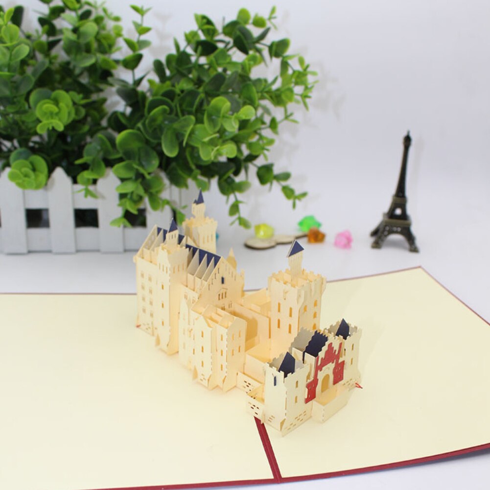 3D Pop-Up Cards Maple Leaf House Birthday Card Anniversary For Girl Kids Wife Postcard Wedding Invitations Greeting Cards