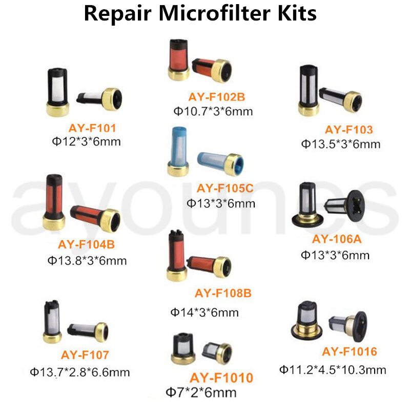Microfilter Voor Brandstofinjectie Brandstof Injector Filter Met Verschillende Type Voor Auto-onderdelen