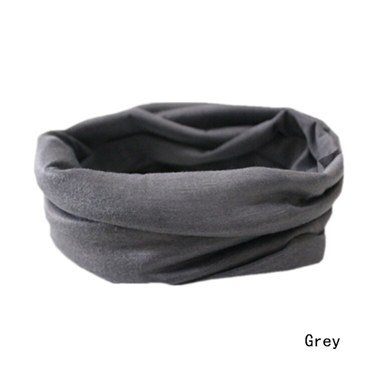 Scarf Riding Bicycle Motorcycle Bandanas Variety Black Turban Hood Magic Headband Veil Head Scarves Multi Function Ski Sport: gray