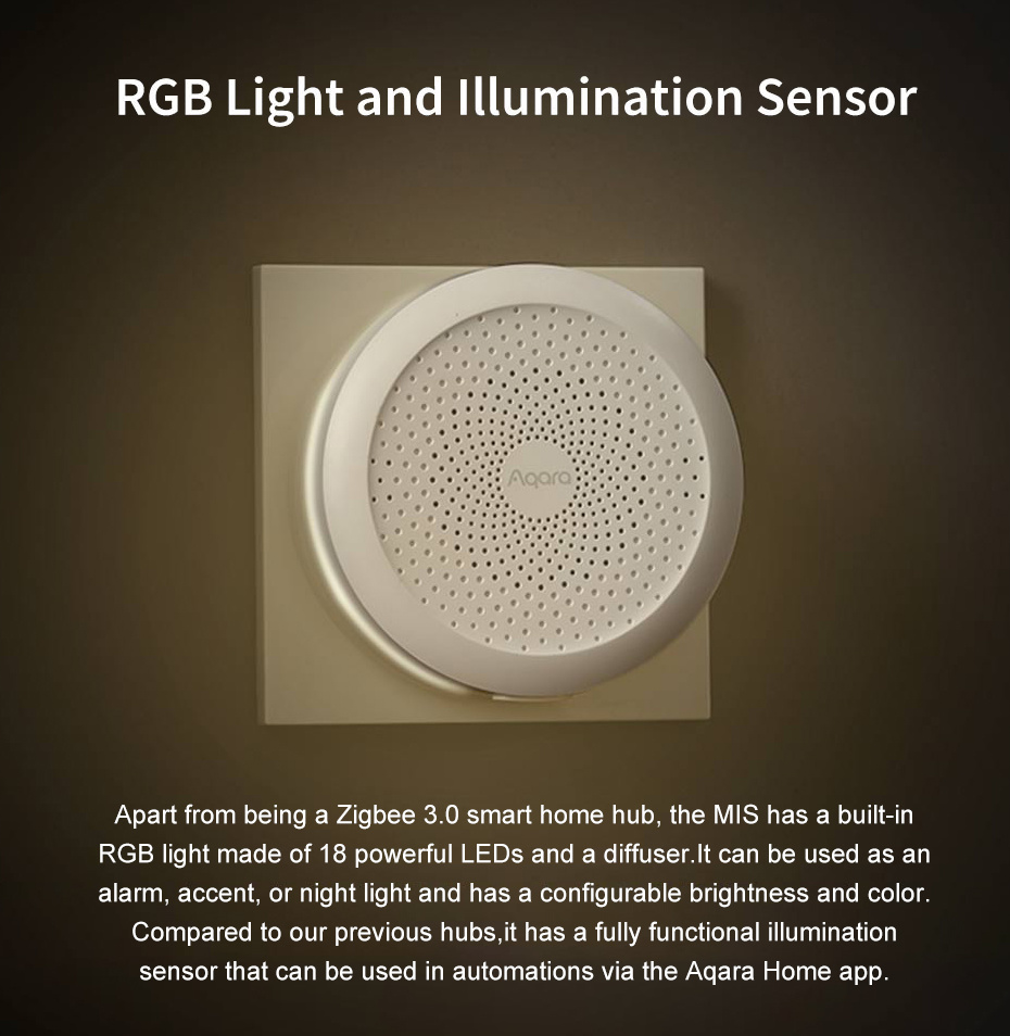 Aqara Hub M1S Gateway Kits de hogar inteligente Zigbee sensores de movimiento de puerta de temperatura Sensor de humo funciona con la aplicación Mi Home Homekit