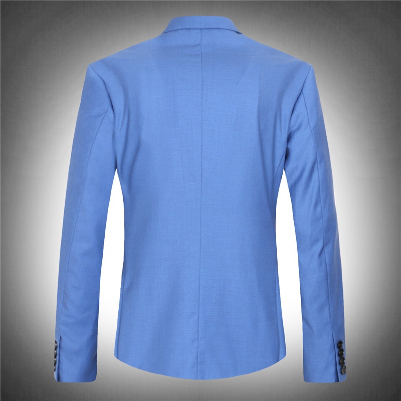 light blue blazer men's suit jacket set extra large very large big man autumn plus size M- 4XL 5XL 6XL 7XL 8XL