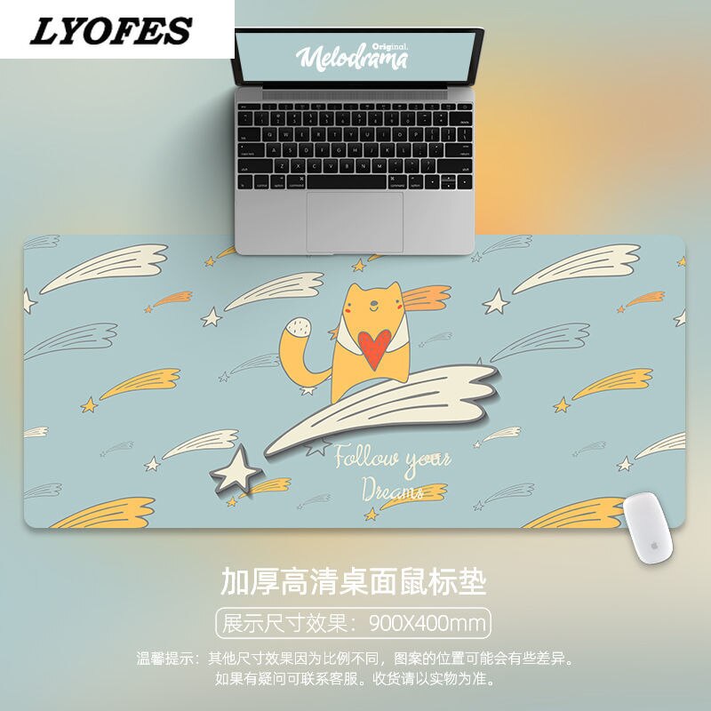 Mouse Pad Cute Desk Mats Kawaii Desk Pad Kawaii Mouse Pad Deskpad for Home Computer Keyboard Gaming Office Accessories 80x30cm: 300x800x2mm 13
