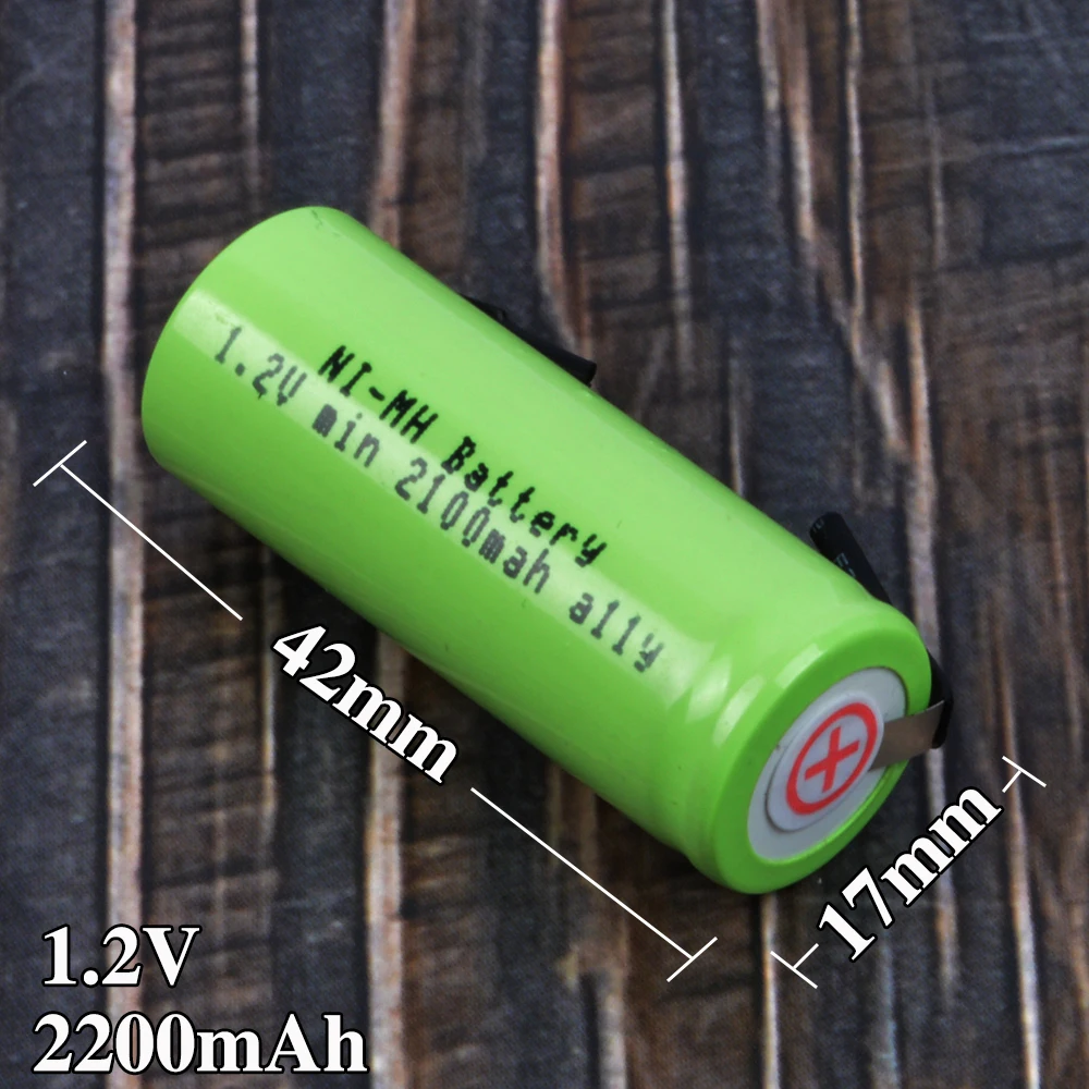 Ersatzakku für Braun Oral B 3745 3728 3762 7000 3731 P7000 D25 D28 elektrische Zahnbürste 1,2 V 42 mm x 17 mm Batterien