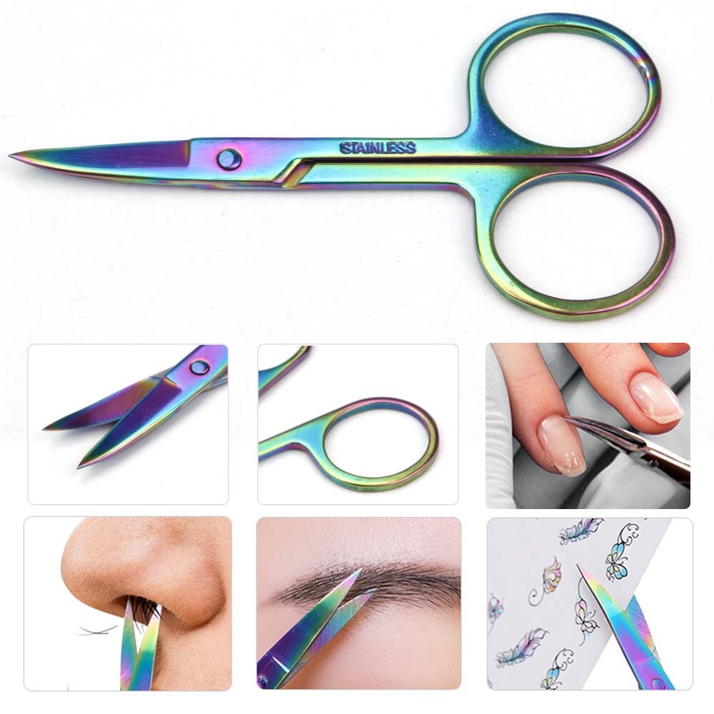 Removedor de cutículas, tijeras de manicura, empujador de cutículas, tijeras de piel muerta, pinzas de cutículas de acero inoxidable, juego de manicura, herramientas para uñas
