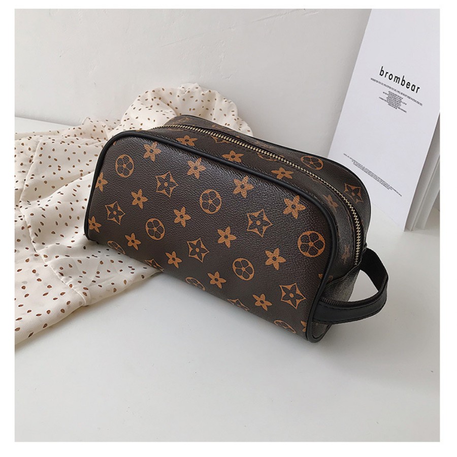 Cosmetic Bag Travel Makeup Case Handbag PU Women Organizer Pouch Wash Kit Bear Coin Suitcase Women