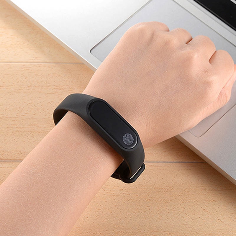 Smart armbånd  m2 pulsarmbånd vanntett sport fitness band trinntelling melding smart loop  du55