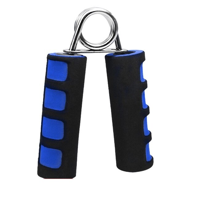 Fitness agarre de mano hombres brazo entrenadores dedo fuerza espuma muñeca pinzas gimnasio equipo muñeca desarrollador hogar ejercitador de músculo: Azul