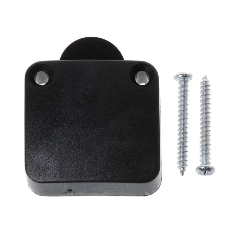 202A Self-resetting Normally Close Door Switch Wardrobe Door Cupboard Sliding Door Switch White/Black: Black