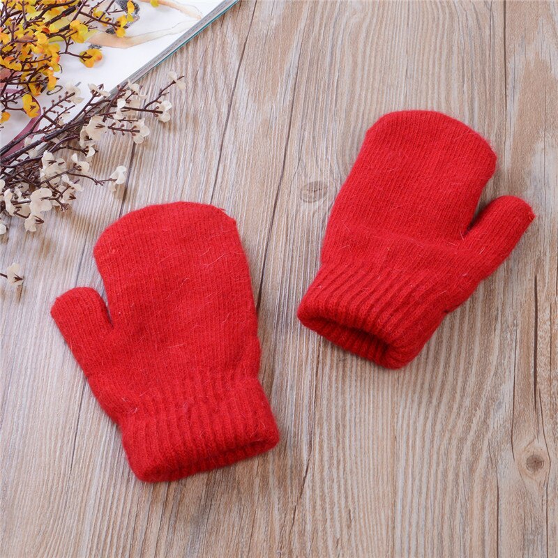 6-12 jahre Mädchen Weihnachten Handschuhe Kleinkind freundlicher Winter Karikatur Hirsch Samt Gestrickte Fäustlinge Handschuhe freundlicher draussen Weihnachten Handschuhe