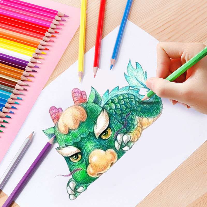 Colored Pencil Children Oily Colored Graffiti Pencils Painting Cute Drawing Pencil For Kids Drawing