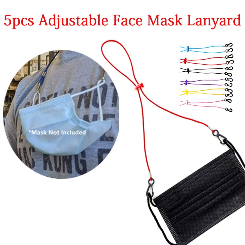 Verstelbare Gezicht Maskers Lanyard Vrouwen Cordon Para Mascarilla Maskers Extenders Zwarte Maskers Opknoping Haken Voor Kids Gezicht 95