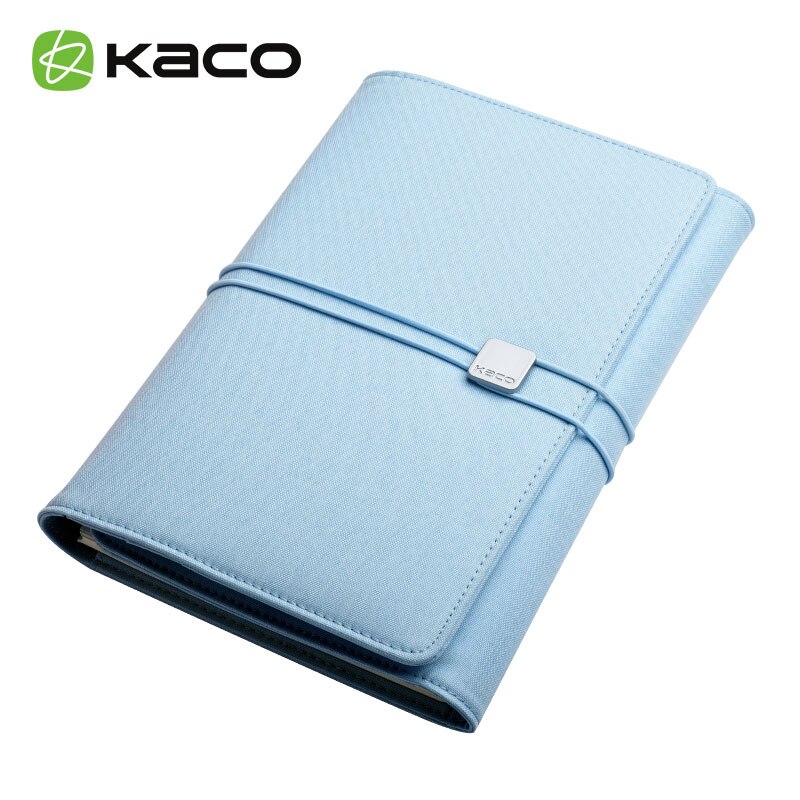 Kaco alio vandtæt stof business sæt konference  a5 notesbog multifunktionelle kontorartikler: Himmelblå