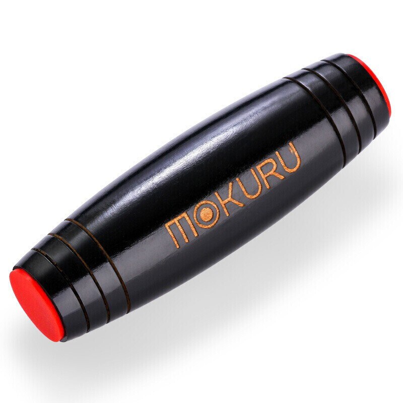 Japanese Mokuru Rollver Decompression Rod Beech Tumbler Desktop Flip Toys Desktop Fidget Stick Relieve Stress Focus Antistress: black