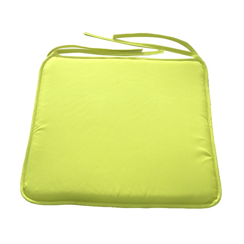 14 farben Platz Stuhl Kissen Sitz Pad 100% Baumwolle Hülse Füllung Stuhl Kissen Mit Krawatten nicht-Unterhose Dinning stuhl Pad: Gelb