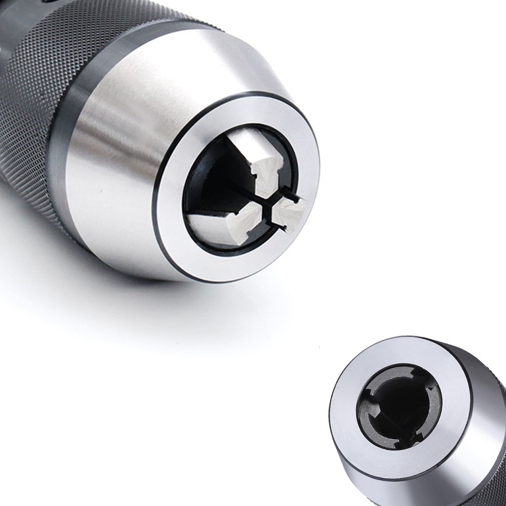 Portable B18 1-16mm Self Tighten Keyless Drill Chuck + MT2-B16 Arbor Thread For Lathe Drilling MK2 Mount Machine