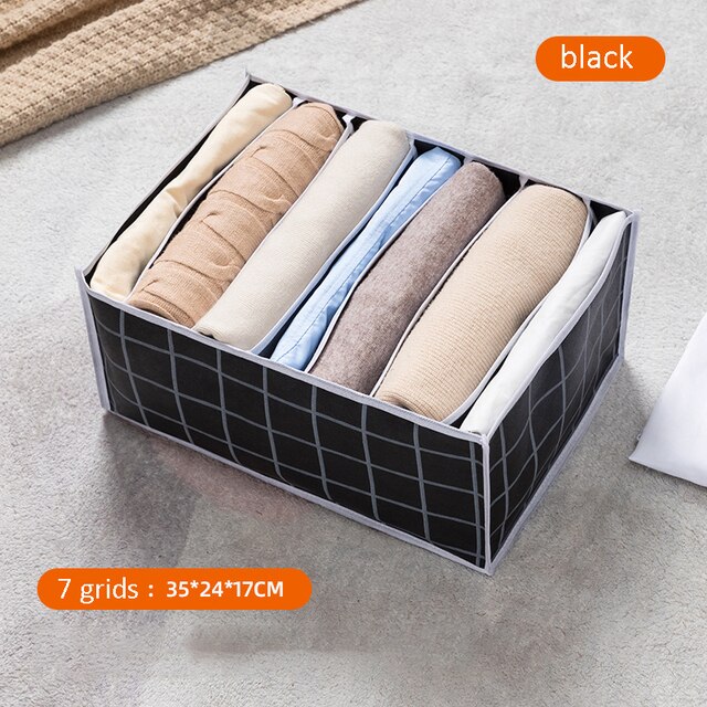 Clothes Organizer for Folded Clothes Large Capacity Wardrobe Clothes Storage with Reinforced Handle for Sweaters Underwear