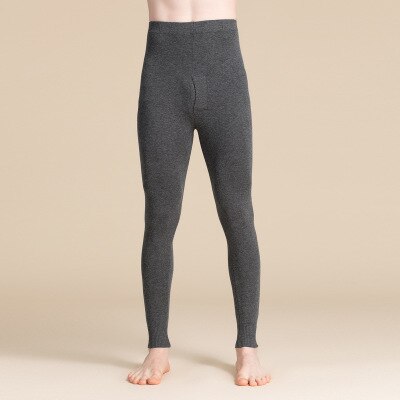 80% soie 15% cachemire 5% Spandex hommes pantalons longs hommes Leggings épais mince hiver automne pantalon: darkgray / XXL