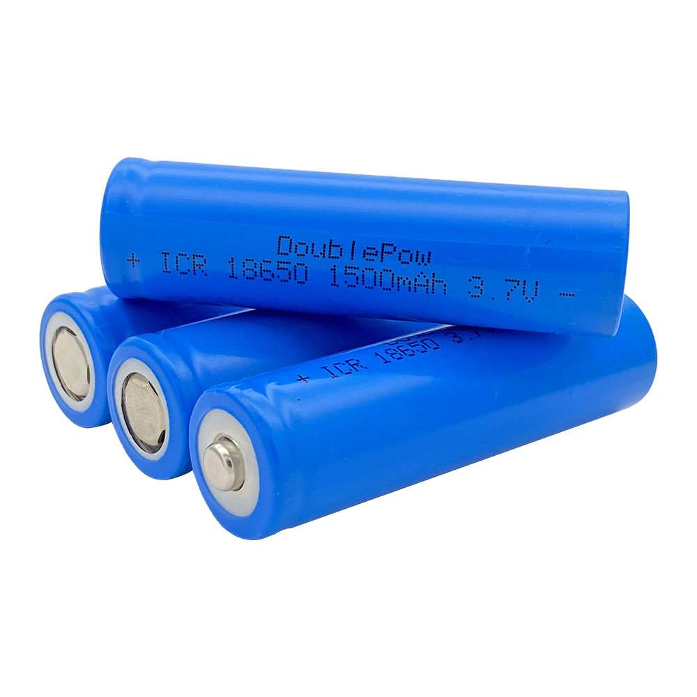 NUOVA batteria Doublepow 18650 batteria ricaricabile al litio 3.7V 1500mah 18650 per torcia elettrica ecc